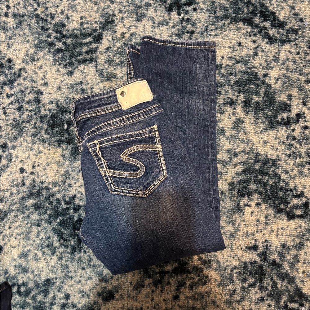 Silver Jeans Dark Blue Cropped Pants